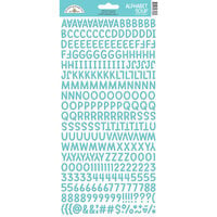 Doodlebug Design - Monochromatic Collection - Puffy Stickers - Alphabet Soup - Swimming Pool
