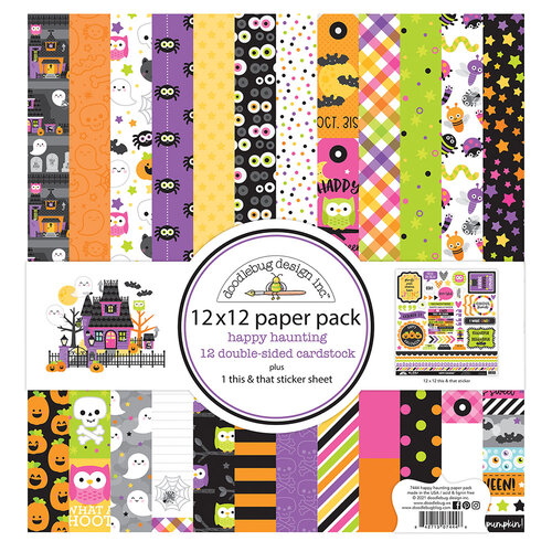 Doodlebug Design - Happy Haunting Collection - 12 x 12 Paper Pack