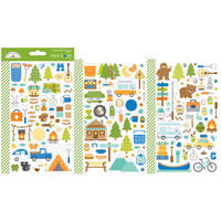 Doodlebug Design - Great Outdoors Collection - Cardstock Stickers - Mini Icons - Outdoors