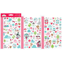 Doodlebug Design - Let It Snow Collection - Cardstock Stickers - Mini Icons - Let it Snow