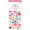 Doodlebug Design - Lots Of Love Collection - Stickers - Shape Sprinkles - Enamel - Bright Bouquet