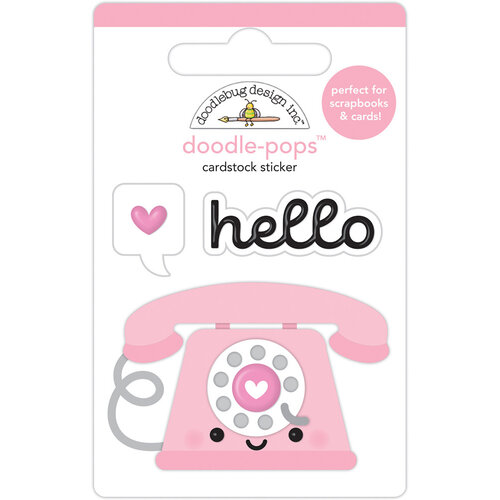 Doodlebug Design - Lots Of Love Collection - Stickers - Doodle-Pops - Hello Love