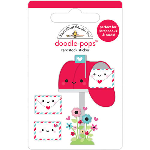 Doodlebug Design - Lots Of Love Collection - Stickers - Doodle-Pops - Sending Love