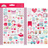 Doodlebug Design - Lots Of Love Collection - Cardstock Stickers - Mini Icons