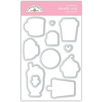 Doodlebug Design - Lots Of Love Collection - Doodle Cuts - Metal Dies - Treat Yourself
