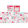 Doodlebug Design - Lots Of Love Collection - Odds and Ends - Die Cut Cardstock Pieces