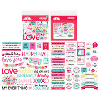 Doodlebug Design - Lots Of Love Collection - Odds and Ends - Die Cut Cardstock Pieces - Chit Chat
