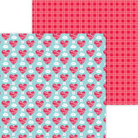 Doodlebug Design - Lots Of Love Collection - 12 x 12 Double Sided Paper - Love Is In The Air