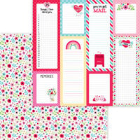 Doodlebug Design - Lots Of Love Collection - 12 x 12 Double Sided Paper - Forever Flowers