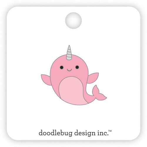 Doodlebug Design - Let It Snow Collection - Collectible Pins - Hello Narwhal