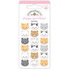 Doodlebug Design - Pretty Kitty Collection - Stickers - Sprinkles - Enamel Shape - Bitty Kitties