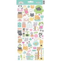 Doodlebug Design - Pretty Kitty Collection - Cardstock Stickers - Icons