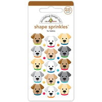 Doodlebug Design - Doggone Cute Collection - Stickers - Sprinkles - Enamel Shape - Fur Babies