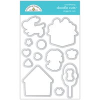 Doodlebug Design - Doggone Cute Collection - Doodle Cuts - Metal Dies - Doggone Cute