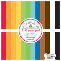 Doodlebug Design - Doggone Cute Collection - 12 x 12 Paper Pack - Textured Cardstock Assortment