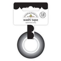 Doodlebug Design - Monochromatic Collection - Washi Tape - Beetle Black Scallop