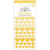 Doodlebug Design - Monochromatic Collection - Stickers - Puffy Shapes - Bumblebee Heart