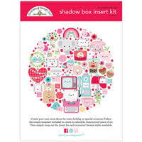 Doodlebug Design - Shadow Box Insert Kit - Lots Of Love