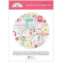 Doodlebug Design - Shadow Box Insert Kit - Made With Love