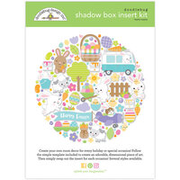 Doodlebug Design - Shadow Box Insert Kit - Hippity Hoppity