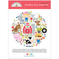 Doodlebug Design - Shadow Box Insert Kit - Down On The Farm