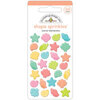Doodlebug Design - Seaside Summer Collection - Stickers - Shape Sprinkles - Enamel - Summer Shell-ebration