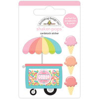 Doodlebug Design - Seaside Summer Collection - Stickers - Shaker-Pops - Gel-lot-o' Flavors