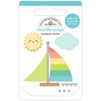 Doodlebug Design - Seaside Summer Collection - Stickers - Doodle-Pops - Sail-ebrate Good Times