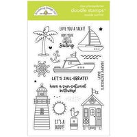 Doodlebug Design - Seaside Summer Collection - Clear Photopolymer Stamps