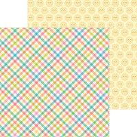 Doodlebug Design - Seaside Summer Collection - 12 x 12 Double Sided Paper - Plaid It's Summer