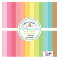 Doodlebug Design - Seaside Summer Collection - 12 x 12 Paper Pack - Textured Cardstock Assortment