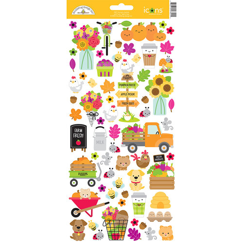 Doodlebug Design - Farmer's Market Collection - Cardstock Stickers - Icons
