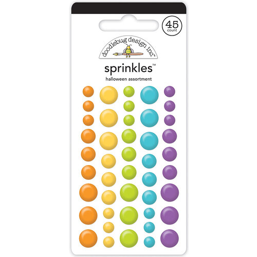 Doodlebug Design - Monster Madness Collection - Stickers - Sprinkles - Enamel Dots - Halloween Assortment