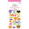 Doodlebug Design - Halloween - Monster Madness Collection - Stickers - Shape Sprinkles - Enamel - Trick-or-Treat