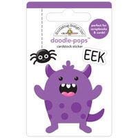 Doodlebug Design - Halloween - Monster Madness Collection - Doodle-Pops - 3 Dimensional Cardstock Stickers - Eek