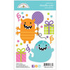 Doodlebug Design - Halloween - Monster Madness Collection - Doodle Cuts - Metal Dies - Party Animals