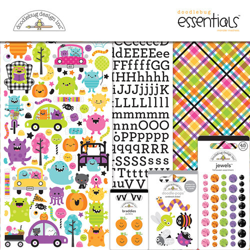 Doodlebug Design - Monster Madness Collection - Halloween - Essentials Kit