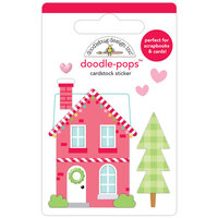 Doodlebug Design - Candy Cane Lane Collection - Christmas - Stickers - Doodle-Pops - Peppermint