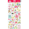 Doodlebug Design - Candy Cane Lane Collection - Christmas - Cardstock Stickers - Icons