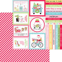 Doodlebug Design - Candy Cane Lane Collection - Christmas - 12 x 12 Double Sided Paper - Peppermint Place
