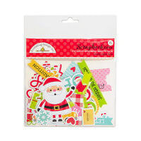 Doodlebug Design - Candy Cane Lane Collection - Christmas - Odds and Ends - Die Cut Cardstock Pieces - Ephemera Variety Pack