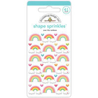 Doodlebug Design - Over The Rainbow Collection - Stickers - Shape Sprinkles - Enamel - Over The Rainbow