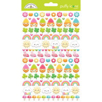 Doodlebug Design - Over The Rainbow Collection - Sticker - Puffy Shapes - Icons