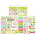 Doodlebug Design - Over The Rainbow Collection - Odds and Ends - Die Cut Cardstock Pieces - Chit Chat