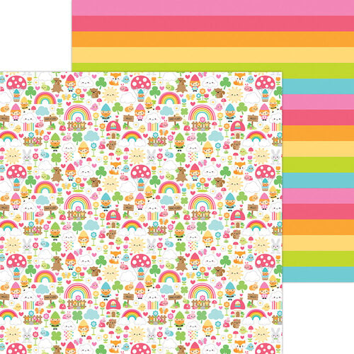 Doodlebug Design - Over The Rainbow Collection - 12 x 12 Double Sided Paper - Over The Rainbow