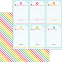 Doodlebug Design - Over The Rainbow Collection - 12 x 12 Double Sided Paper - Shine Bright