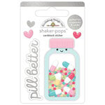 Doodlebug Design - Happy Healing Collection - Cardstock Stickers - Shaker-Pop - Pill Better