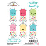 Doodlebug Design - Happy Healing Collection - Stickers - Doodles - Happy Pills