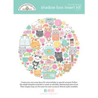 Doodlebug Design - Pretty Kitty Collection - Shadow Box Insert Kit