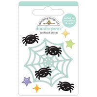 Doodlebug Design - Sweet and Spooky Collection - Halloween - Stickers - Doodle-Pops - Spiderlings